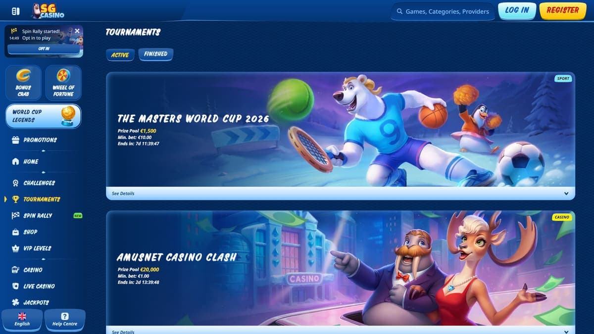 Tournaments SG Casino