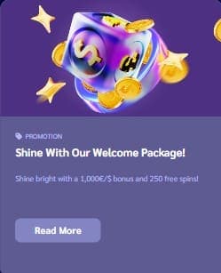 Welcome bonus Shiny Wilds Casino