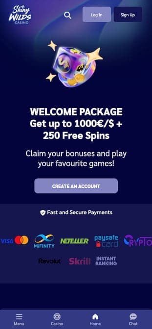 Shiny Wilds casino mobile