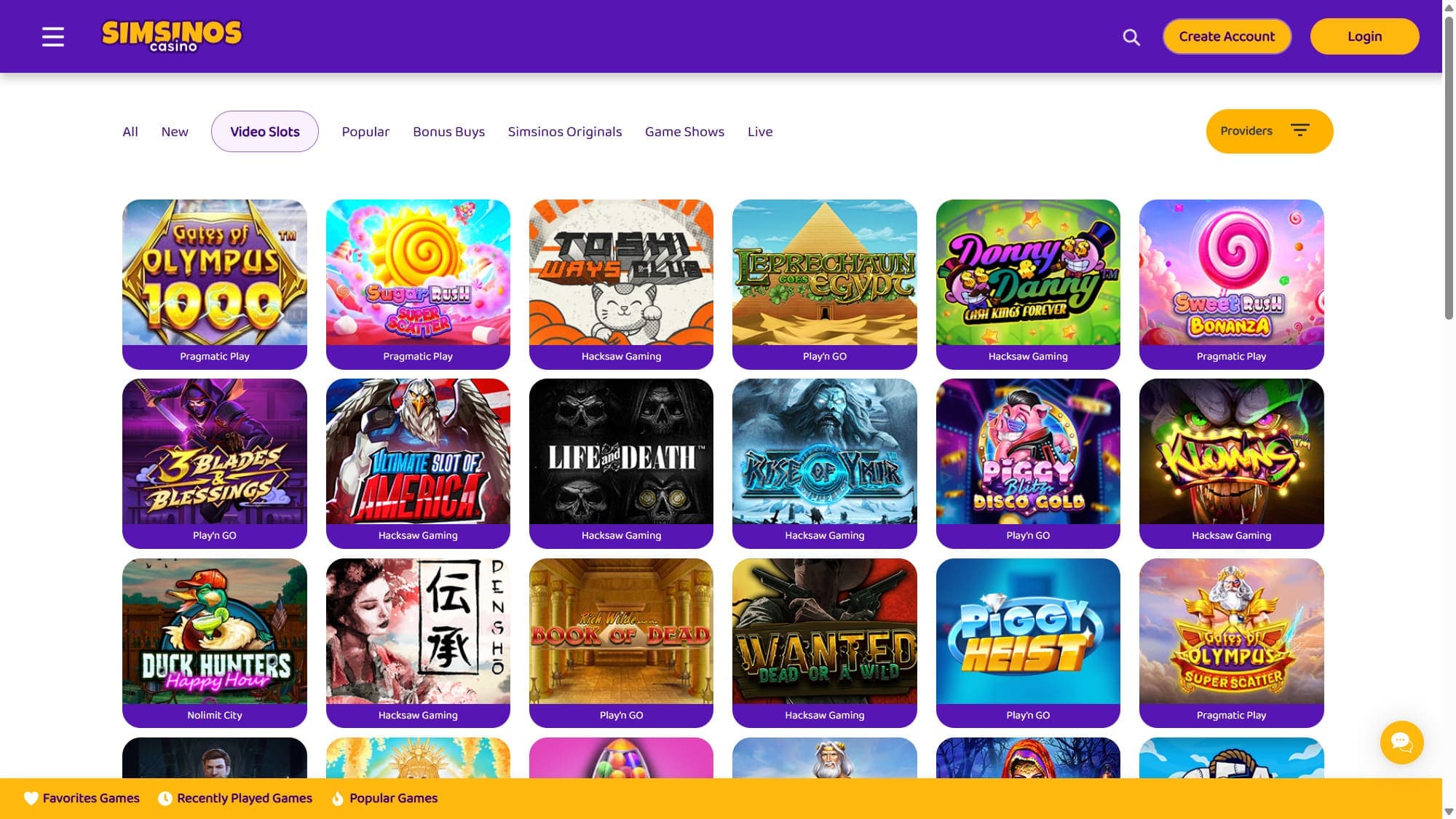 Slots Simsinos Casino
