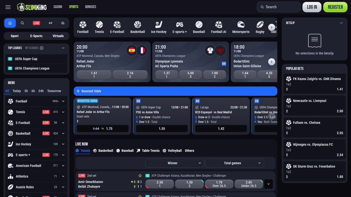 Sports betting Slim King Casino