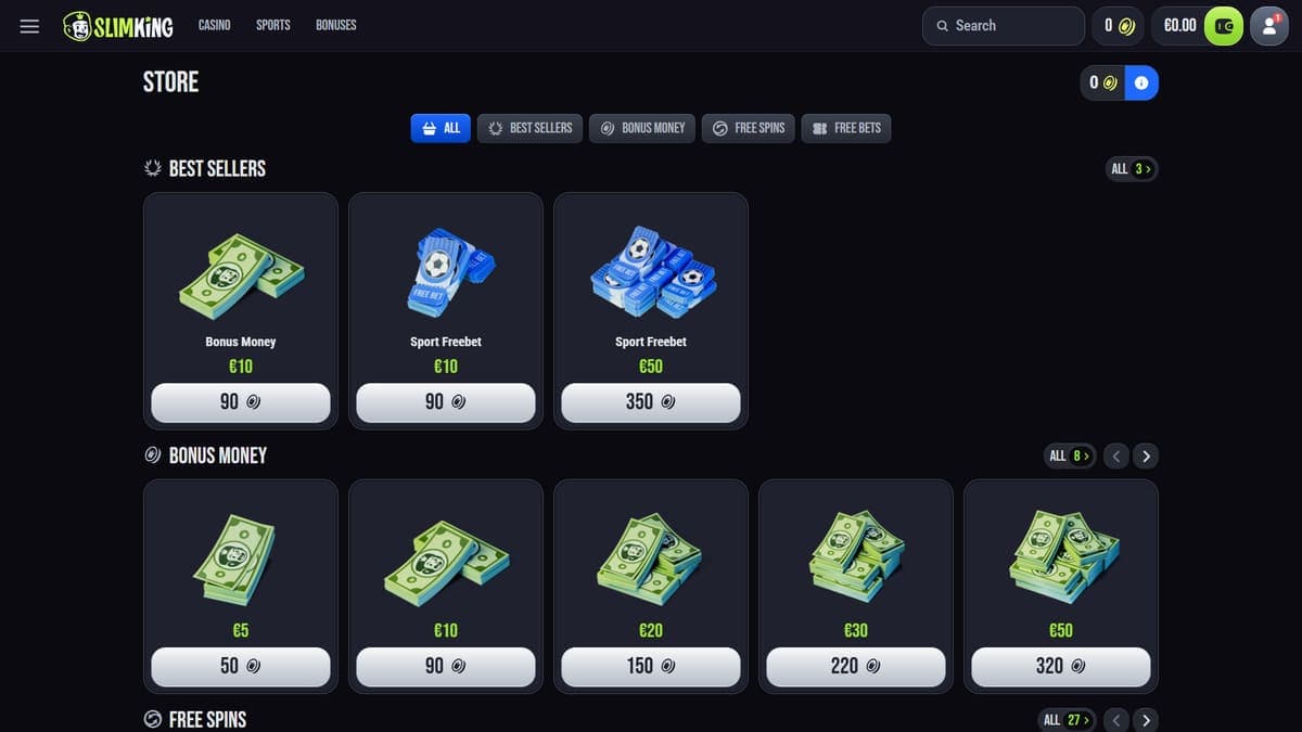 Shop Slim King Casino