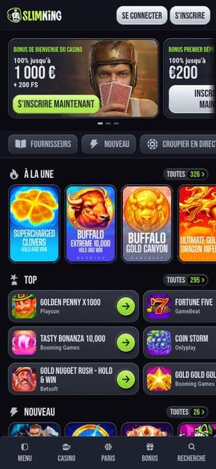 SlimKing Casino Application