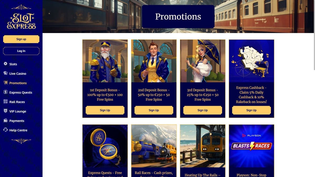 Welcome bonus SlotExpress Casino