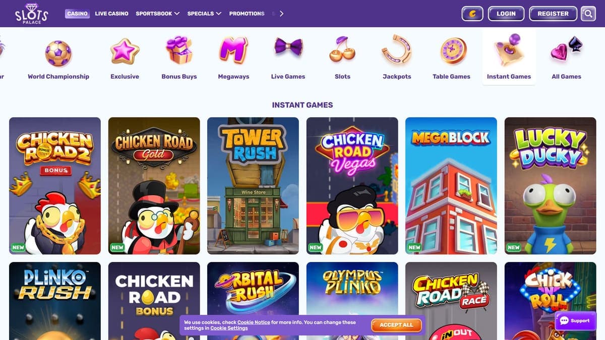 Instant games SlotsPalace Casino