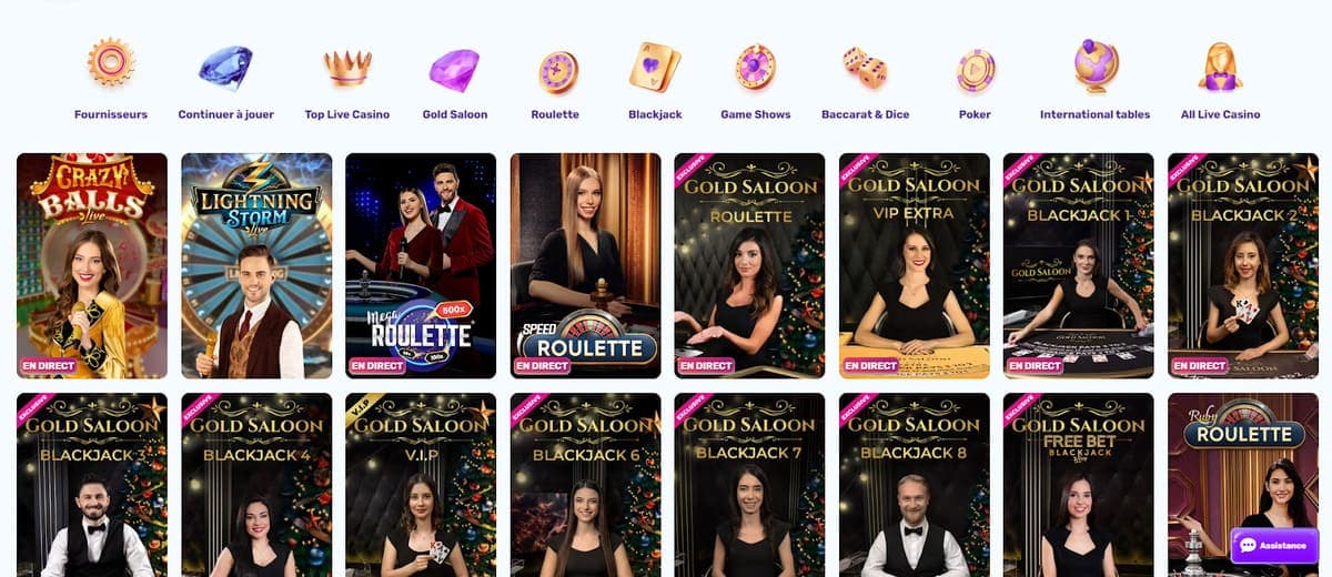 Live SlotsPalace Casino