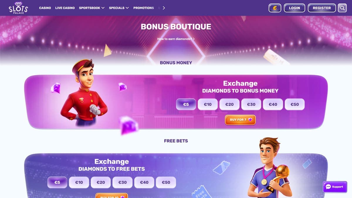 Shop SlotsPalace Casino