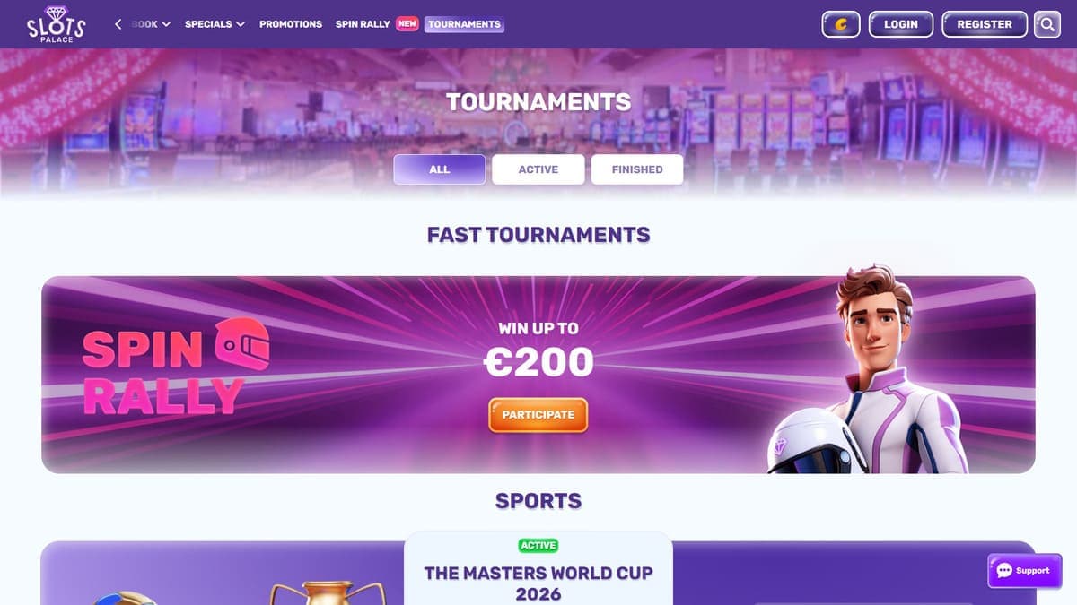 Tournaments SlotsPalace Casino