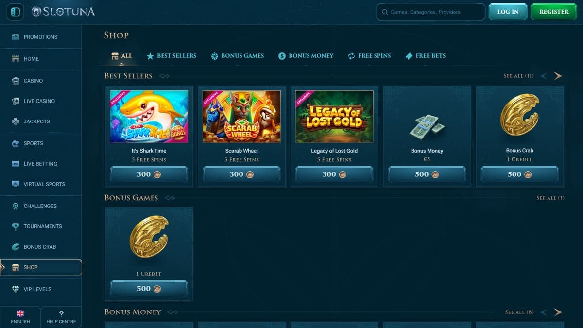 Shop Slotuna Casino