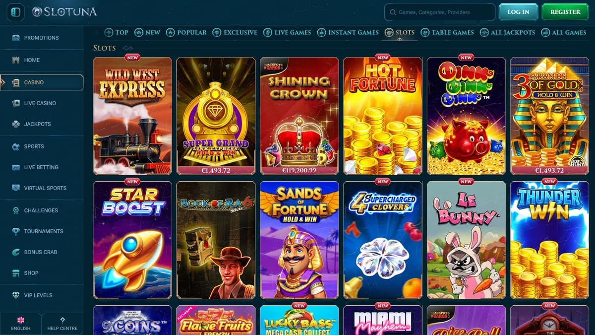 Slot machines Slotuna Casino