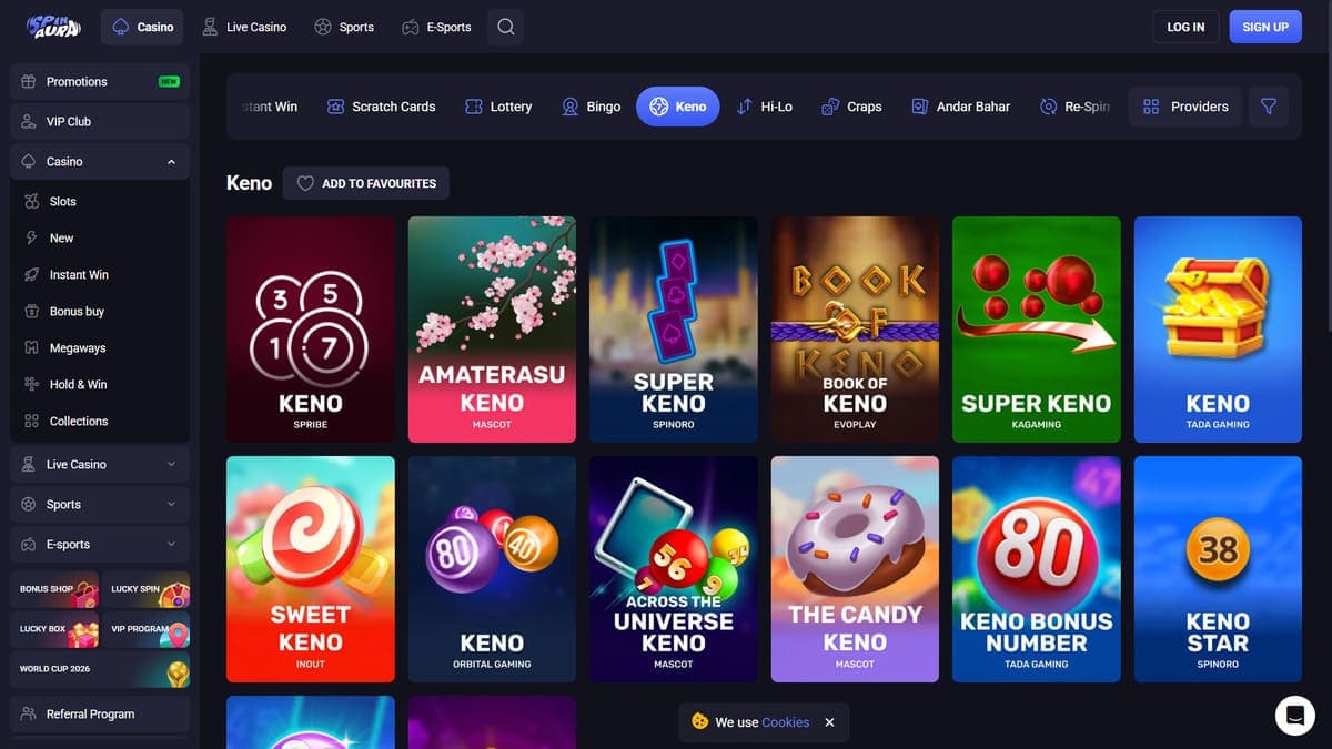 Lottery Spin Aura Casino
