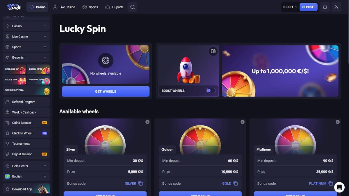 Lucky Spin Spin Aura Casino
