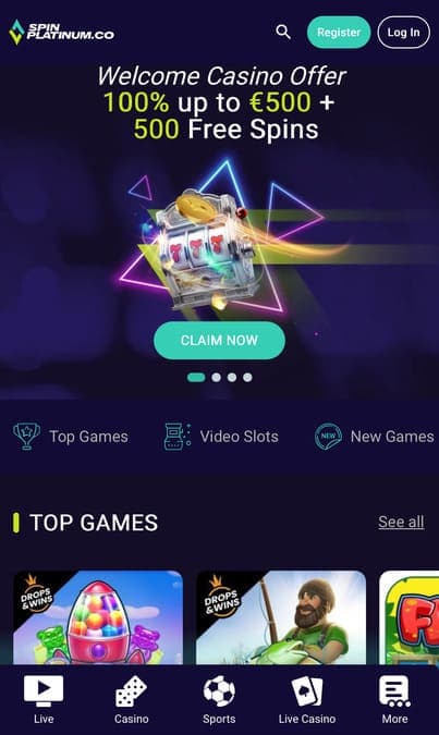 Spin Platinum casino application