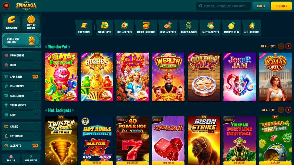 Jackpot Spinanga Casino