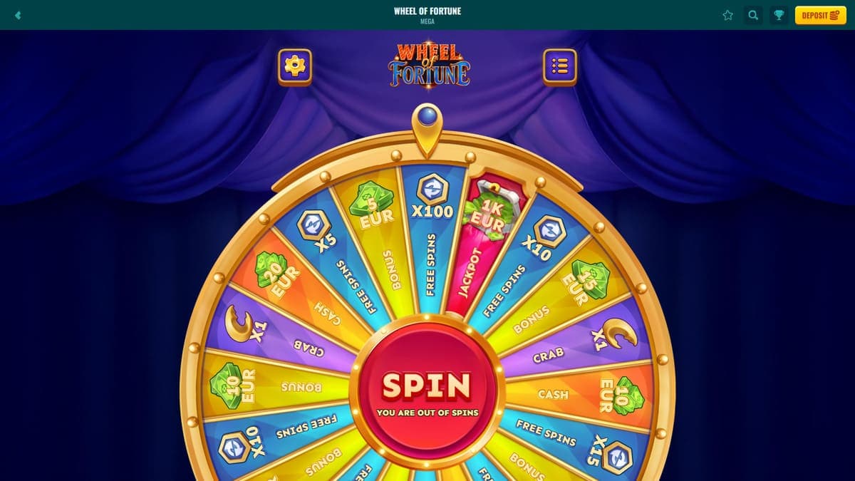 Wheel of Fortune Spinanga Casino