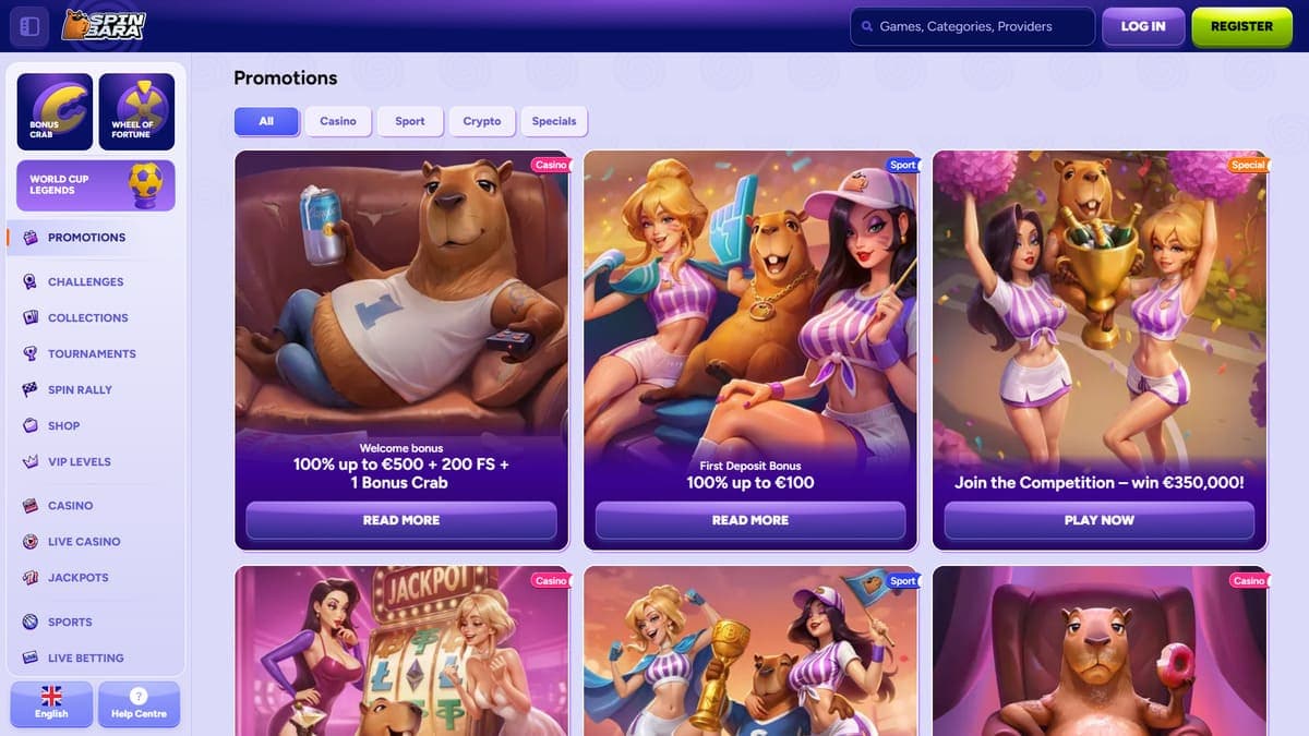 Promotions Spinbara Casino