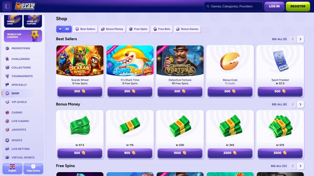 Shop Spinbara Casino