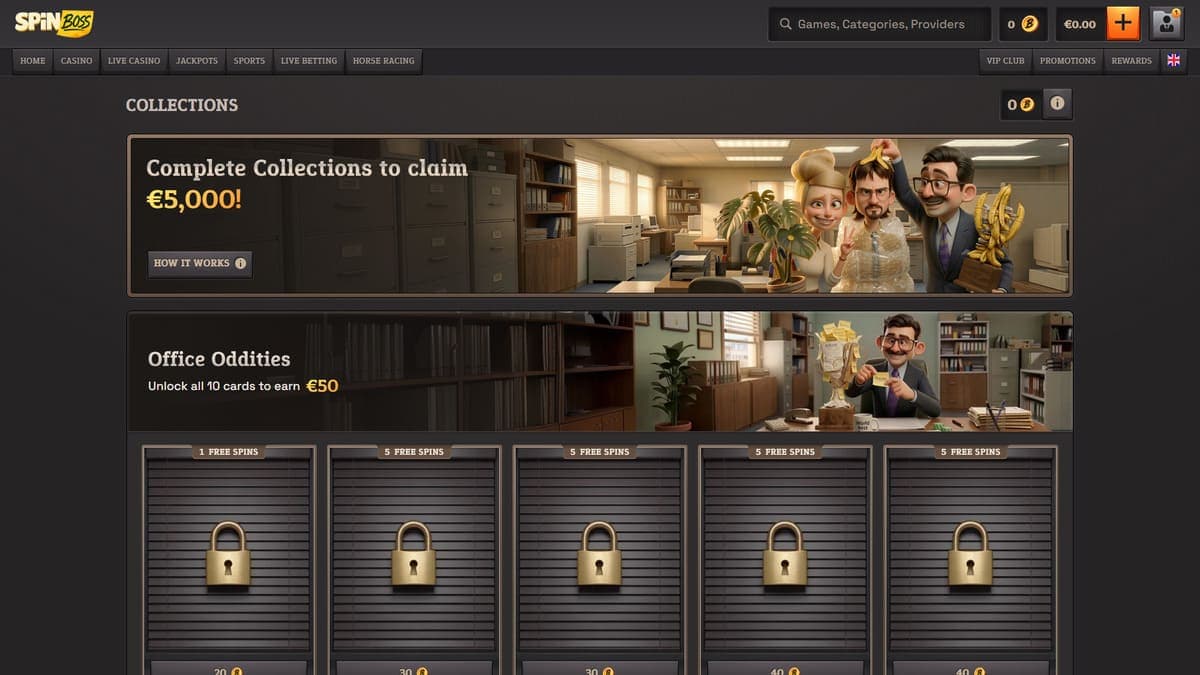 Collections SpinBoss Casino