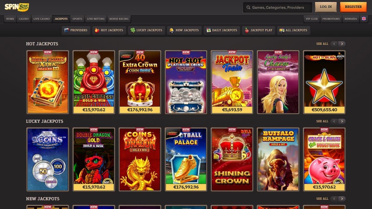 Jackpot SpinBoss Casino