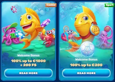 Welcome bonus SpinFin Casino