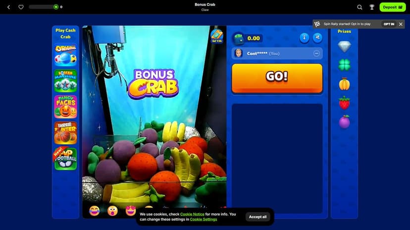 Bonus crab SpinIT Casino