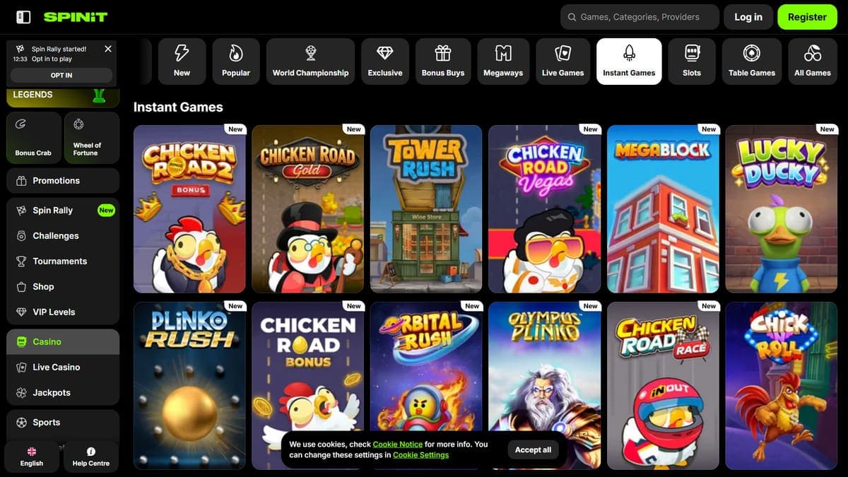 Online games SpinIT Casino