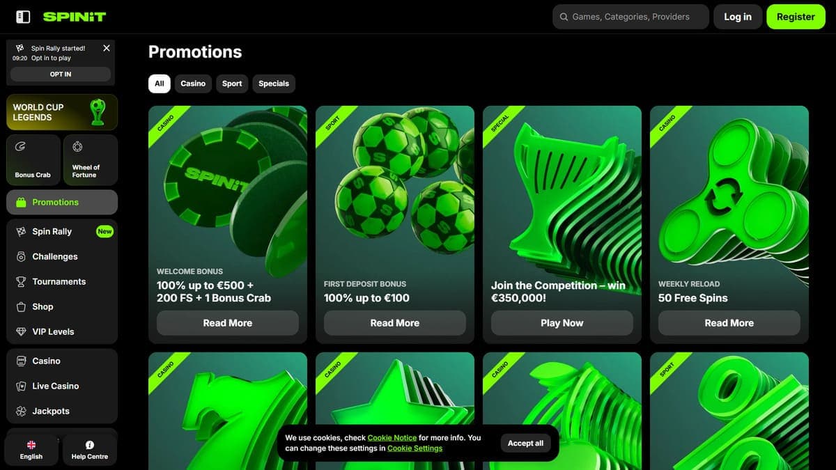 Promotions SpinIT Casino