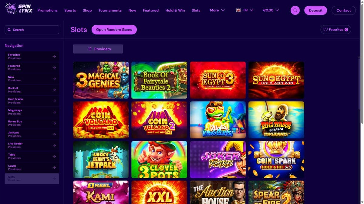 Slots SpinLynx Casino