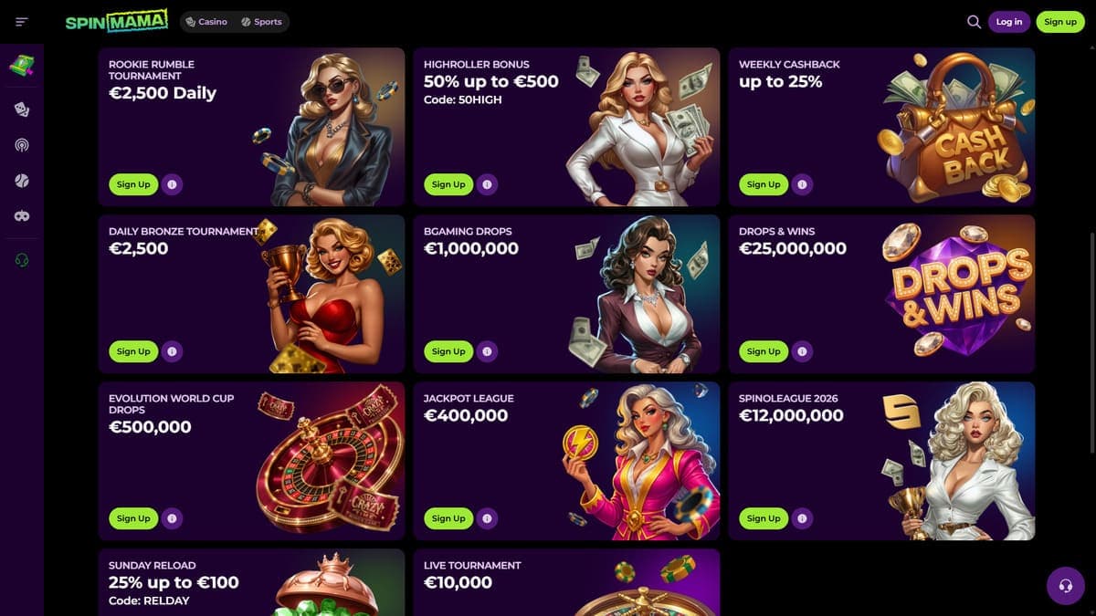 Promotions SpinMama Casino