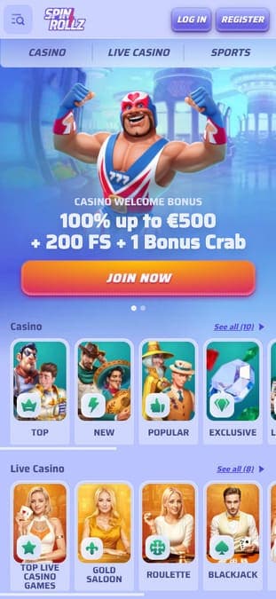 Spinrollz casino mobile