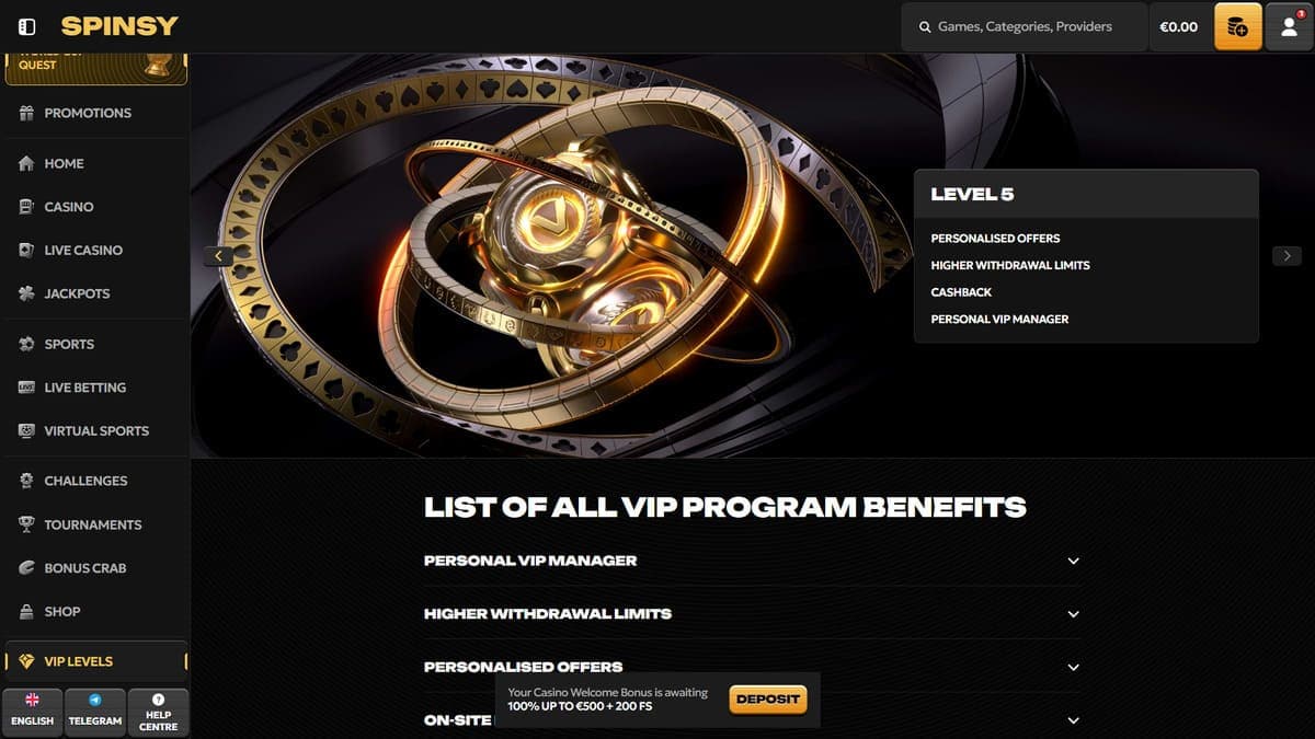 VIP Spinsy Casino