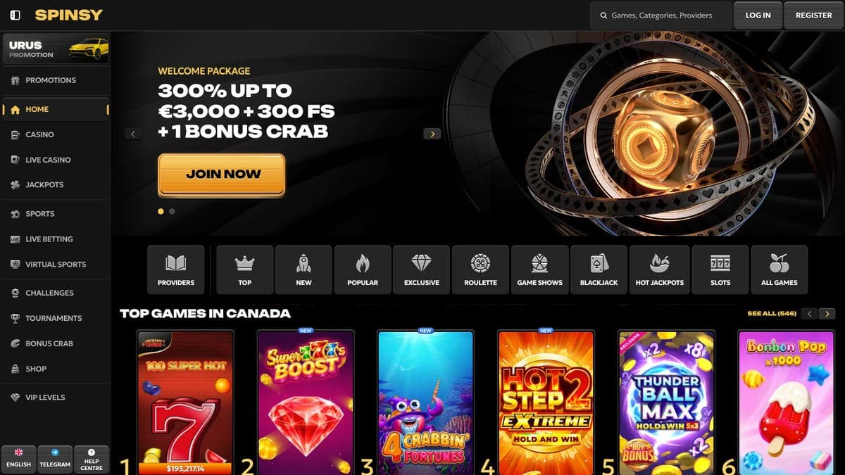 Spinsy casino