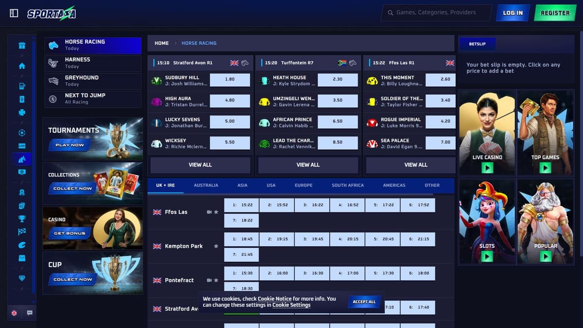Horse racing Sportaza Casino