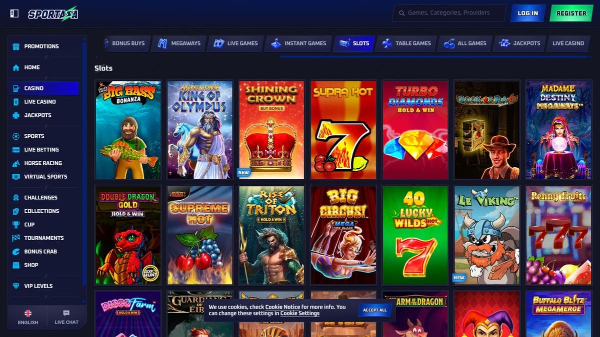 Slot machines Sportaza Casino