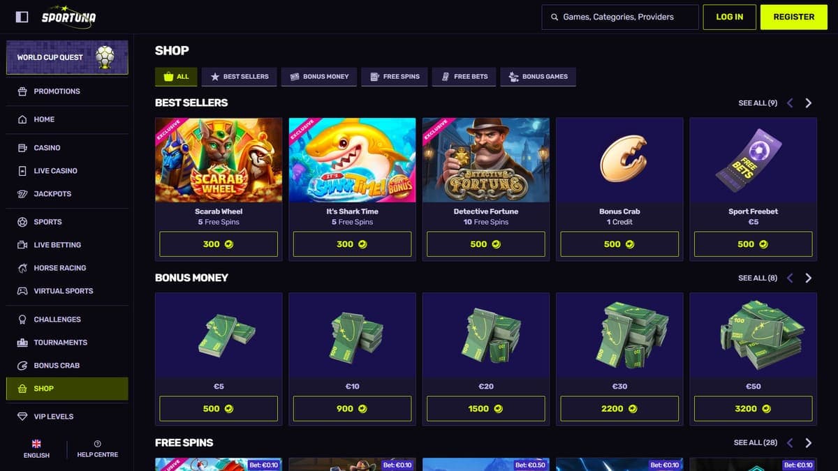 Shop Sportuna Casino