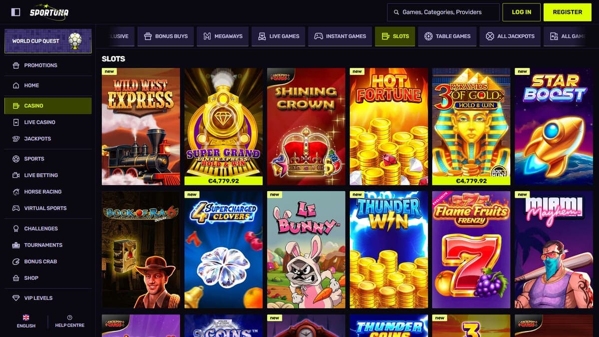Slot machines Sportuna Casino