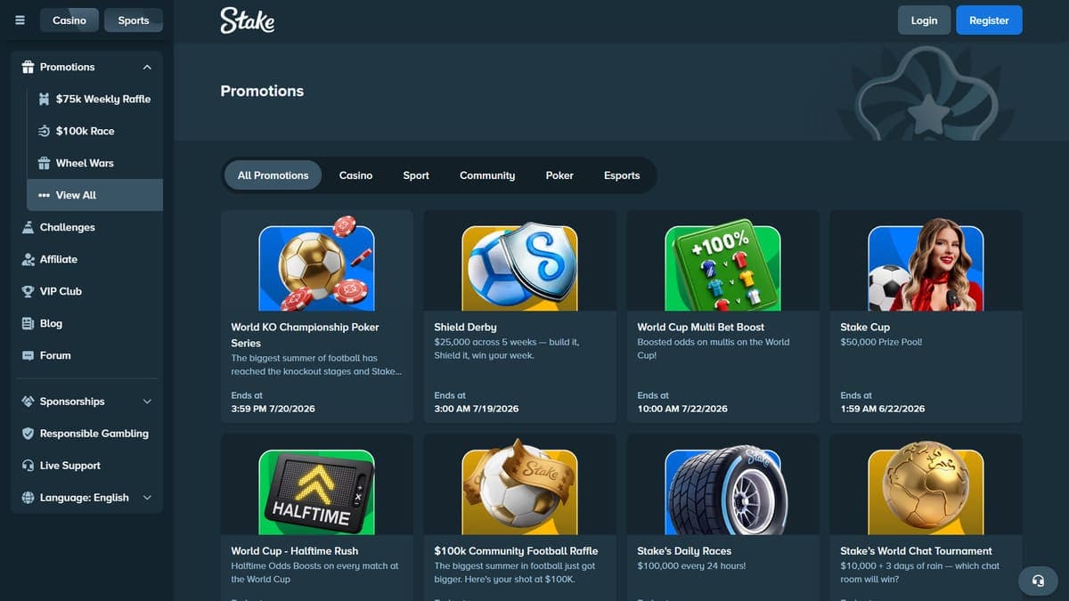 Promotions Stake Casino
