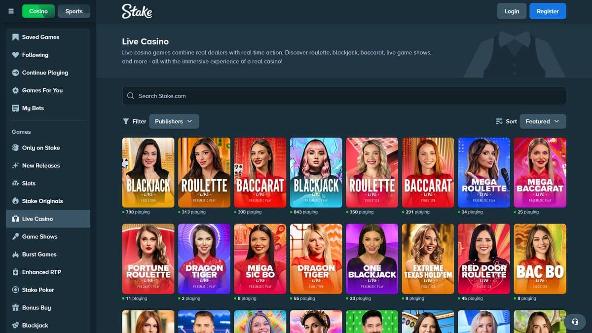 Live casino Stake Casino