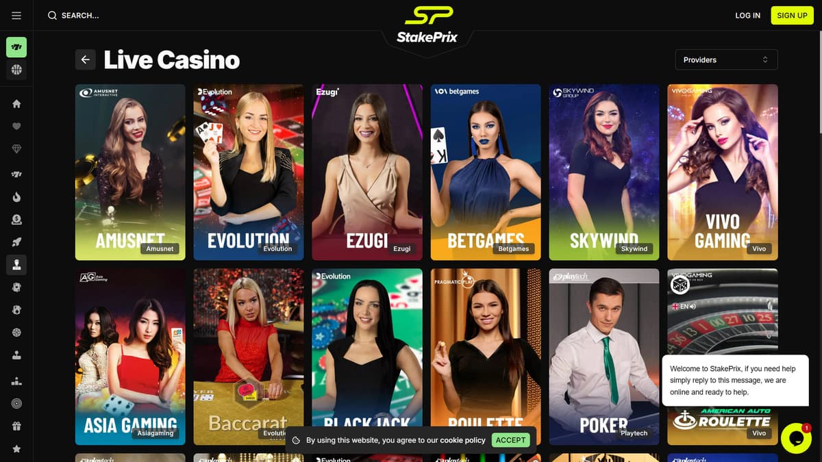 Live casino StakePrix Casino