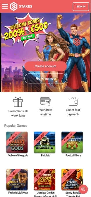 Stakes casino mobile