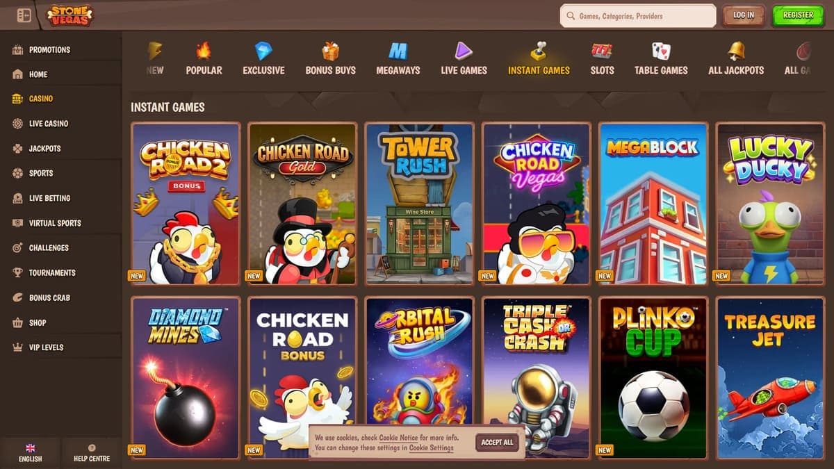 Online games Stone Vegas Casino