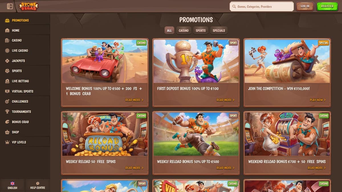 Promotions Stone Vegas Casino