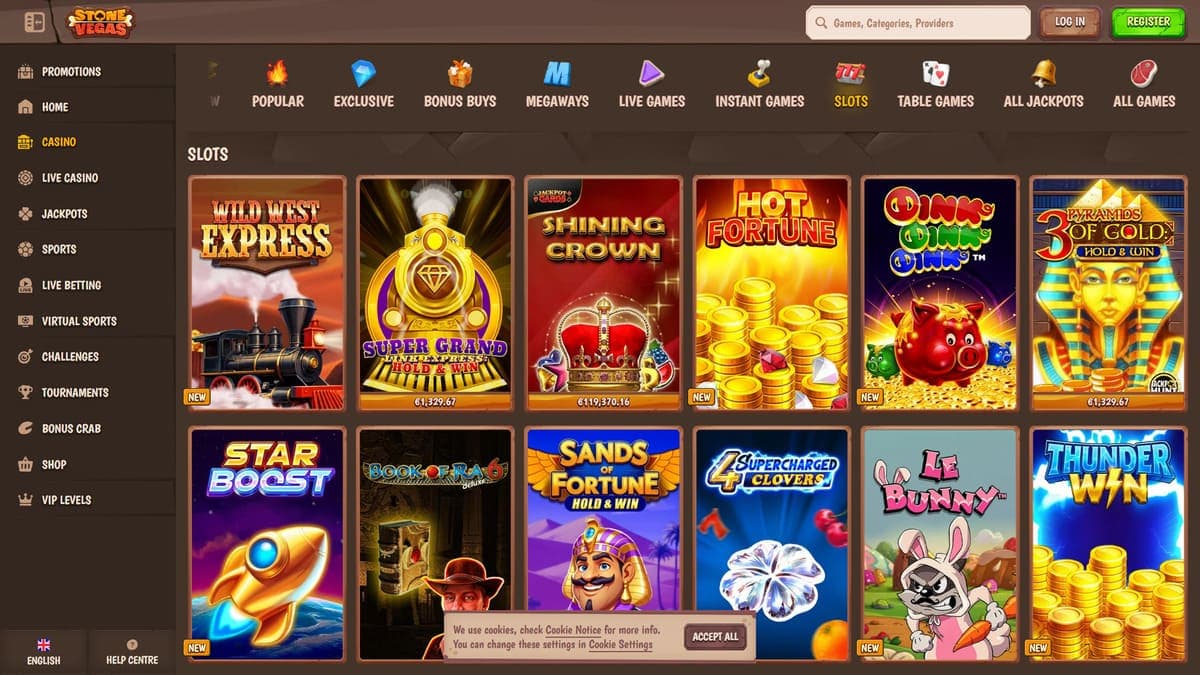Slot machines Stone Vegas Casino