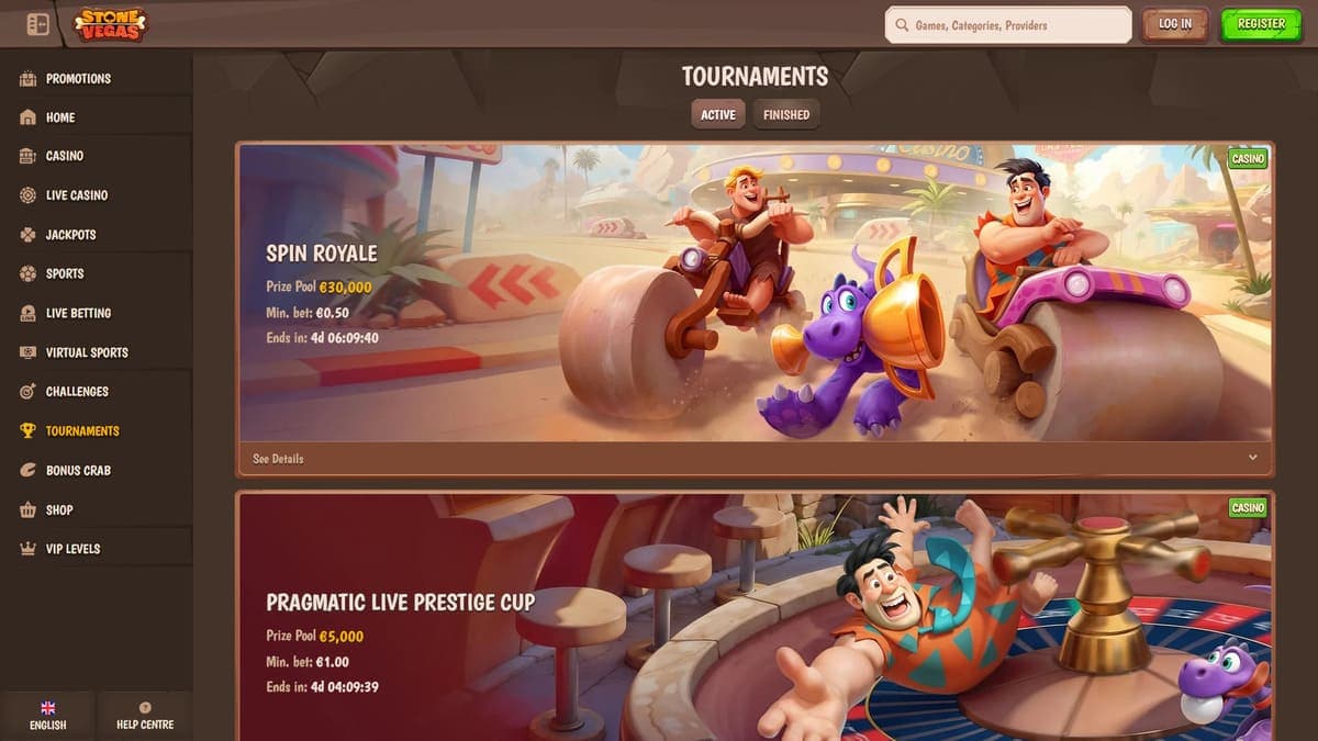 Tournaments Stone Vegas Casino