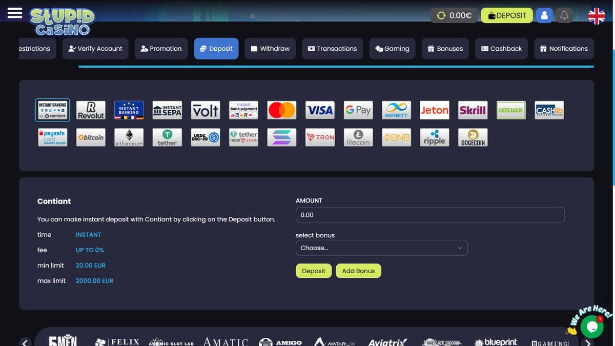 Payments Stupid Casino