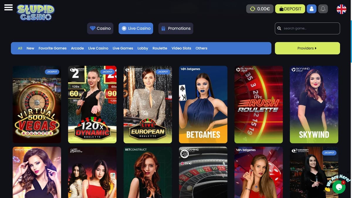 XXL Live Casino Stupid Casino