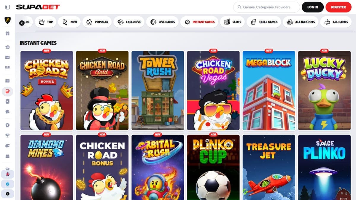 Mini games Supabet Casino