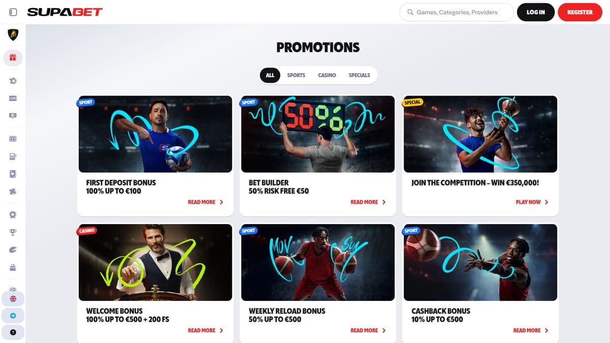 Promotions Supabet Casino