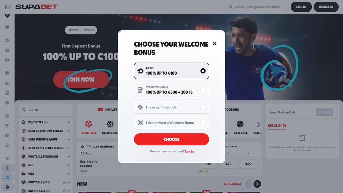 Registration Supabet Casino
