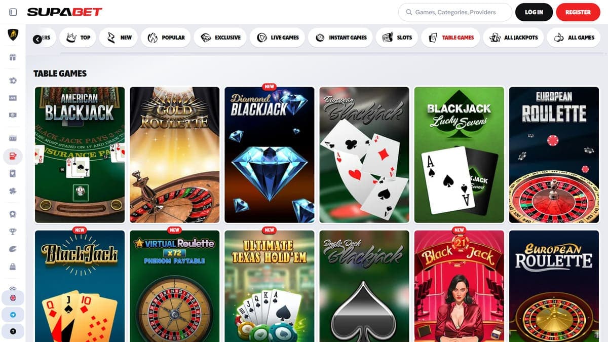 Table games Supabet Casino